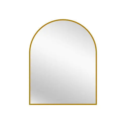 Gold Metal Arch Mirror - Small 80cm x 100cm - Home & Garden > Decor > Mirrors