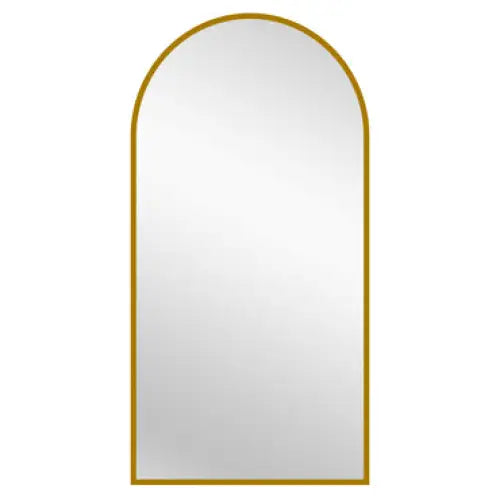 Gold Metal Arch Mirror - X Large 100cm x 200cm - Home & Garden > Decor