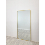 Gold Metal Rectangle Mirror - Medium 80cm x 170cm - Home & Garden > Decor