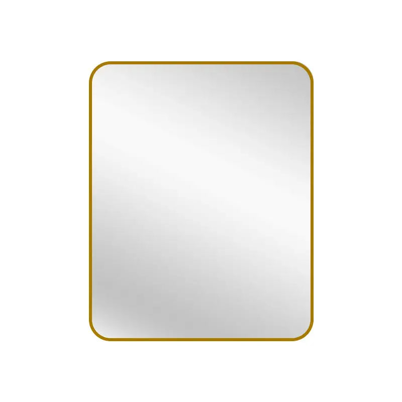 Gold Metal Rectangle Mirror - Small 80cm x 100cm - Home & Garden > Decor
