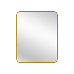 Gold Metal Rectangle Mirror - Small 80cm x 100cm - Home & Garden > Decor