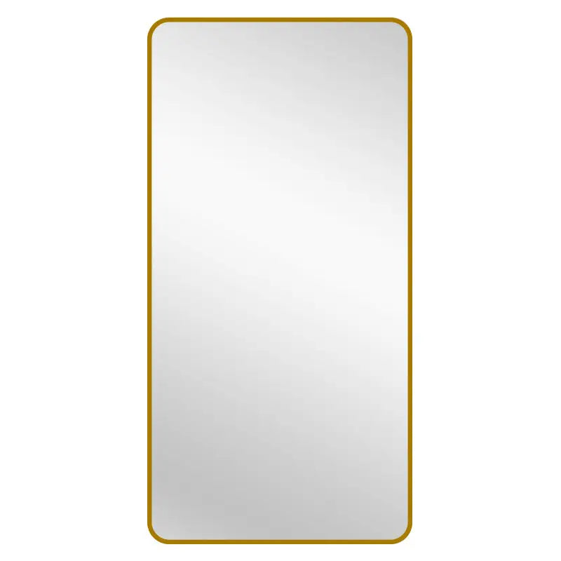 Gold Metal Rectangle Mirror - X-Large 100cm x 200cm - Home & Garden > Decor