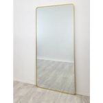 Gold Metal Rectangle Mirror - X-Large 100cm x 200cm - Home & Garden > Decor