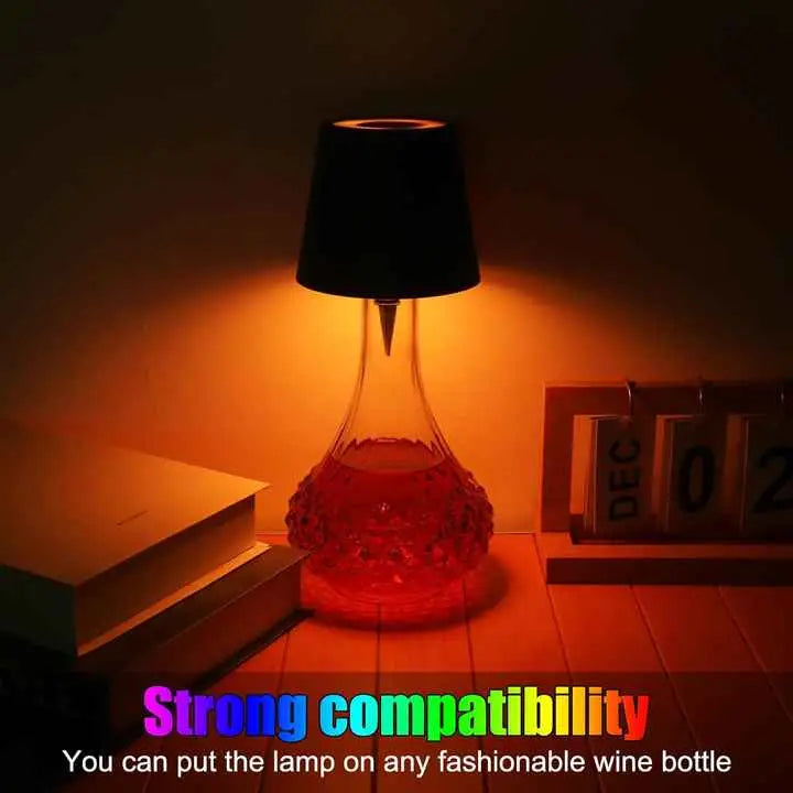 Gold RGB Color-Changing LED Bottle Lamp - Adjustable Smart Lighting for Home Decor - Home & Garden > Lighting > Night