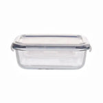 GOMINIMO 10 Pack Rectangular Airtight Food Storage Container Set (Transparent and Black) GO-STO-104-ZG - Home & Garden