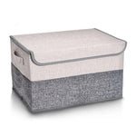 GOMINIMO 2 Pack 29L Foldable Storage Organizers (Gray + Beige) GO-FSCR-102-XHE - Home & Garden > Storage