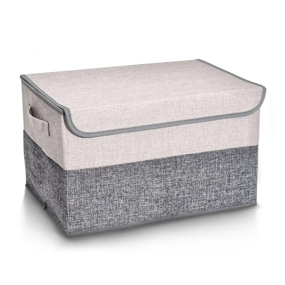 GOMINIMO 2 Pack 29L Foldable Storage Organizers (Gray + Beige) GO-FSCR-102-XHE - Home & Garden > Storage