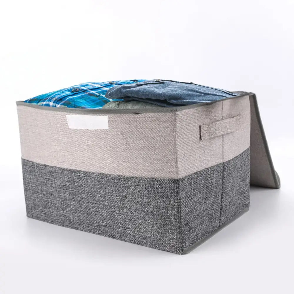 GOMINIMO 2 Pack 29L Foldable Storage Organizers (Gray + Beige) GO-FSCR-102-XHE - Home & Garden > Storage