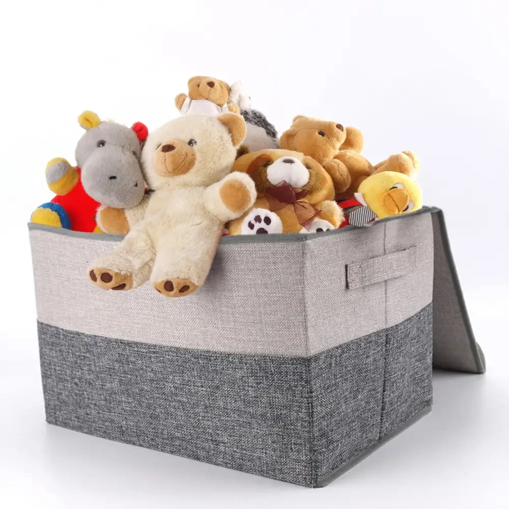 GOMINIMO 2 Pack 29L Foldable Storage Organizers (Gray + Beige) GO-FSCR-102-XHE - Home & Garden > Storage