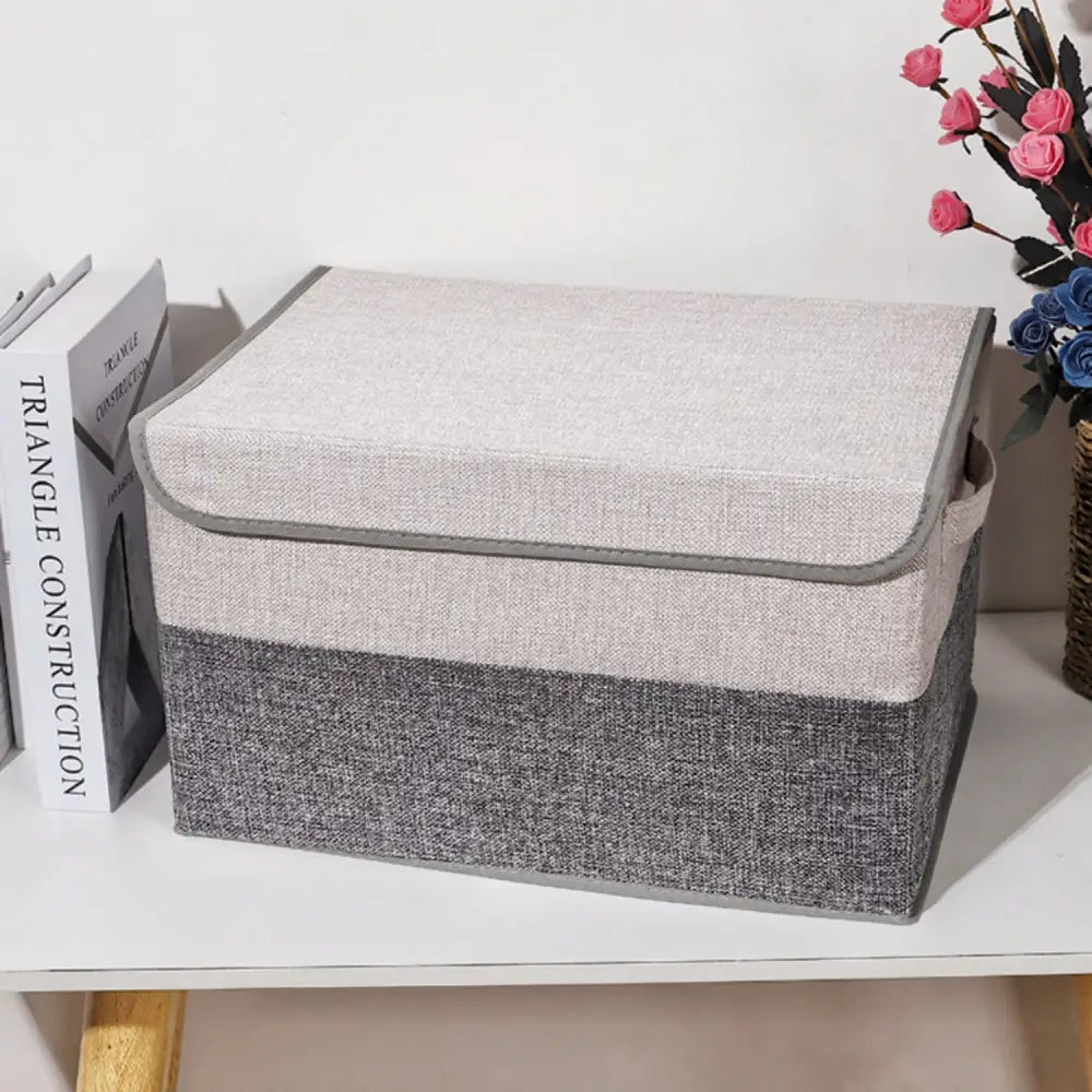 GOMINIMO 2 Pack 29L Foldable Storage Organizers (Gray + Beige) GO-FSCR-102-XHE - Home & Garden > Storage