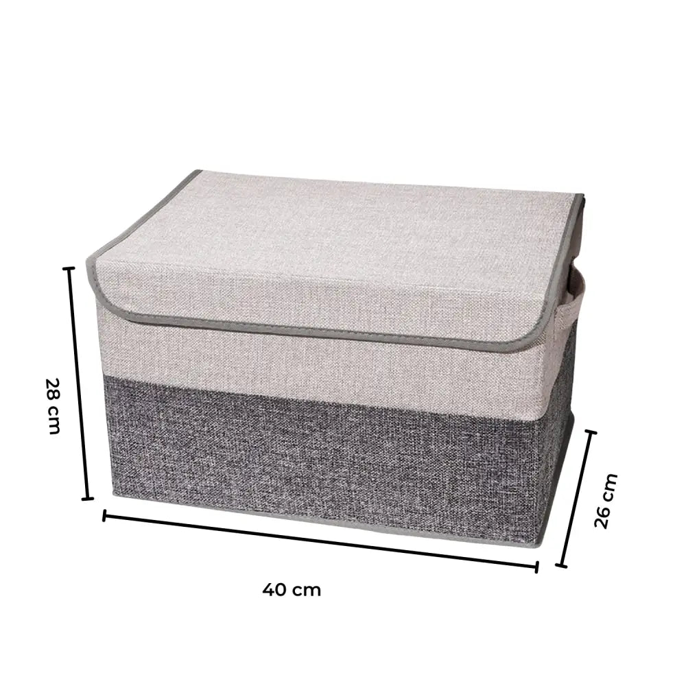 GOMINIMO 2 Pack 29L Foldable Storage Organizers (Gray + Beige) GO-FSCR-102-XHE - Home & Garden > Storage