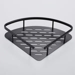 GOMINIMO 2-Pack Corner Shower Caddy with Adhesive and Hooks (Black) - Audio & Video > Musical Instrument & Accessories