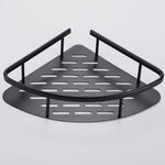 GOMINIMO 2-Pack Corner Shower Caddy with Adhesive and Hooks (Black) - Audio & Video > Musical Instrument & Accessories
