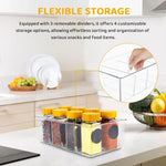 GOMINIMO 2 Pack Storage Bin with Divider GO-STB-103-HLT - Home & Garden > Storage