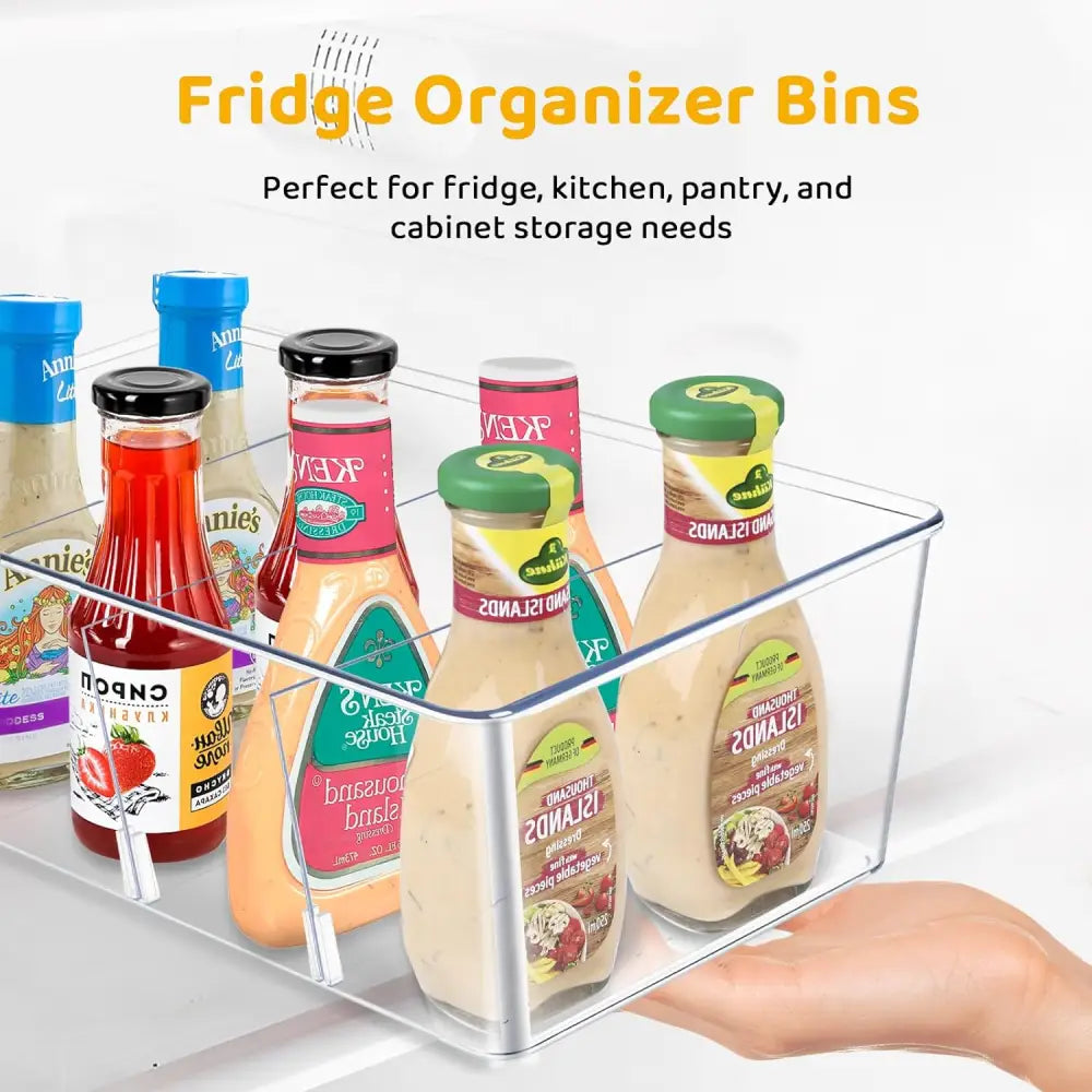 GOMINIMO 2 Pack Storage Bin with Divider GO-STB-103-HLT - Home & Garden > Storage