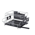 GOMINIMO 2-Tier Dish Drying Rack with Draining Board and Cup Holder GO-DR-100-YH - Home & Garden > Kitchen Bins