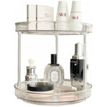 GOMINIMO 2 Tier Turntable Cabinet Organizer (Transparent) GO-TCO-100-BL - Home & Garden > Storage