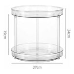 GOMINIMO 2 Tier Turntable Cabinet Organizer (Transparent) GO-TCO-100-BL - Home & Garden > Storage
