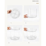 GOMINIMO 2 Tier Turntable Cabinet Organizer (Transparent) GO-TCO-100-BL - Home & Garden > Storage