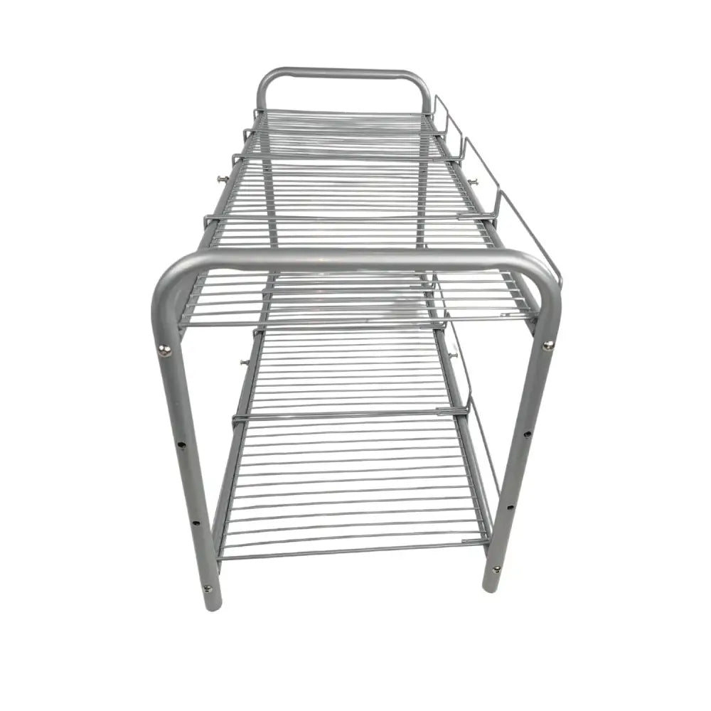 GOMINIMO 2 Tier Under Sink Expandable Shelf Organizer with Removable Steel Panels (Silver) GO-USO-101-CJ - Home &