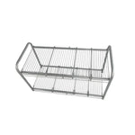 GOMINIMO 2 Tier Under Sink Expandable Shelf Organizer with Removable Steel Panels (Silver) GO-USO-101-CJ - Home &