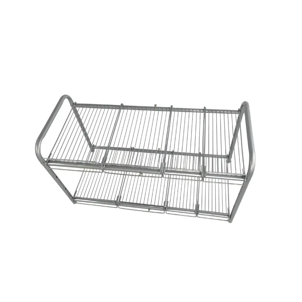 GOMINIMO 2 Tier Under Sink Expandable Shelf Organizer with Removable Steel Panels (Silver) GO-USO-101-CJ - Home &