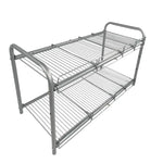 GOMINIMO 2 Tier Under Sink Expandable Shelf Organizer with Removable Steel Panels (Silver) GO-USO-101-CJ - Home &