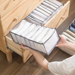 GOMINIMO 2PCS 7 Grids Wardrobe Clothes Organizer (Grey) - Home & Garden > Storage