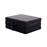 GOMINIMO 3 Fold Folding Mattress Single Dark Grey GO-FM-100-EON - Furniture > Mattresses