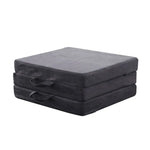 GOMINIMO 3 Fold Folding Mattress Single Light Grey GO-FM-101-EON - Furniture > Mattresses