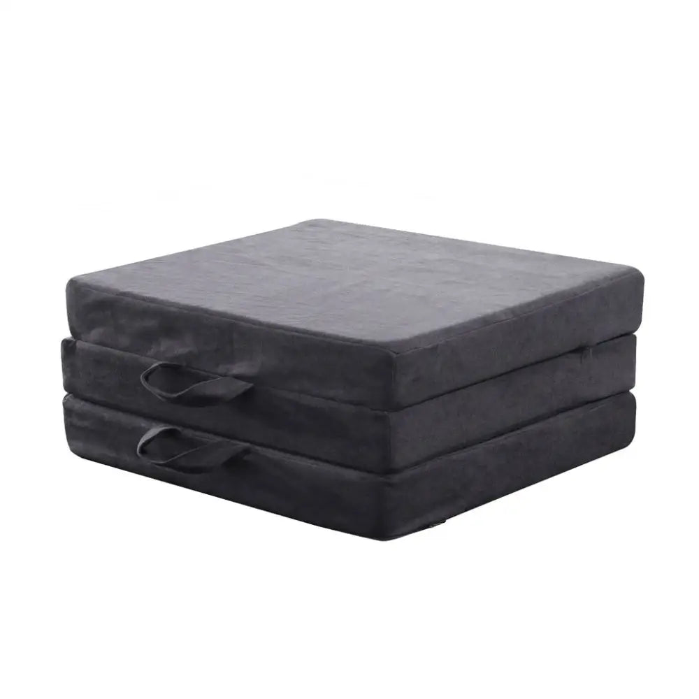 GOMINIMO 3 Fold Folding Mattress Single Light Grey GO-FM-101-EON - Furniture > Mattresses