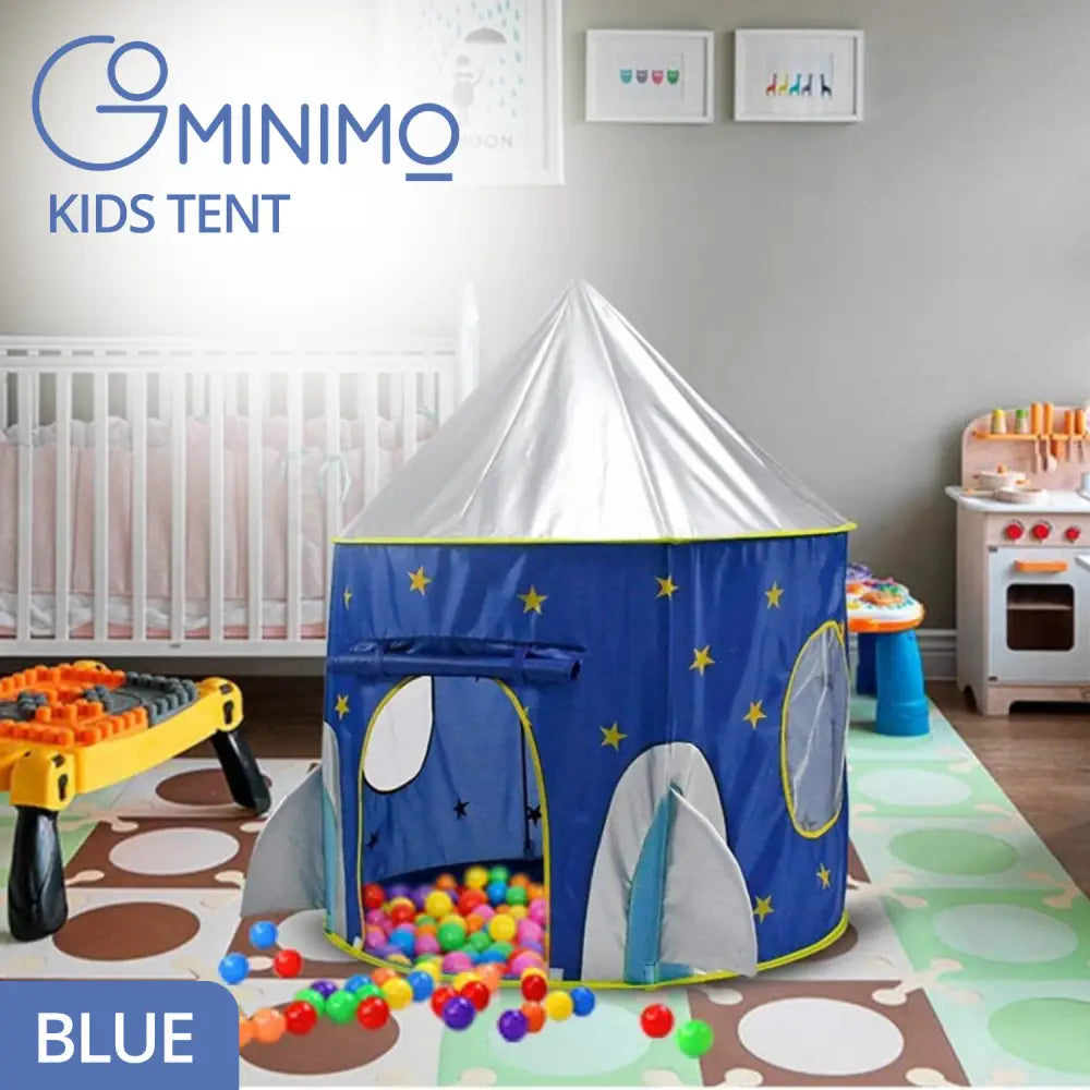 GOMINIMO 3 in 1 Sky Style Kids Play Tent with Carrying Bag (Blue and Yellow) GO-KT-100-LK - Baby & Kids > Kid’s