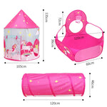 GOMINIMO 3 in 1 Unicorn Style Kids Play Tent (Pink) GO-KT-112-LK - Baby & Kids > Kid’s Furniture