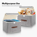 GOMINIMO 3 Pack 24L Foldable Storage Organizers (Gray) GO-FSCR-103-XHE - Home & Garden > Storage
