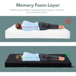 GOMINIMO 4 Fold Folding Mattress Black Air Mesh GO-FM-105-EON - Furniture > Mattresses