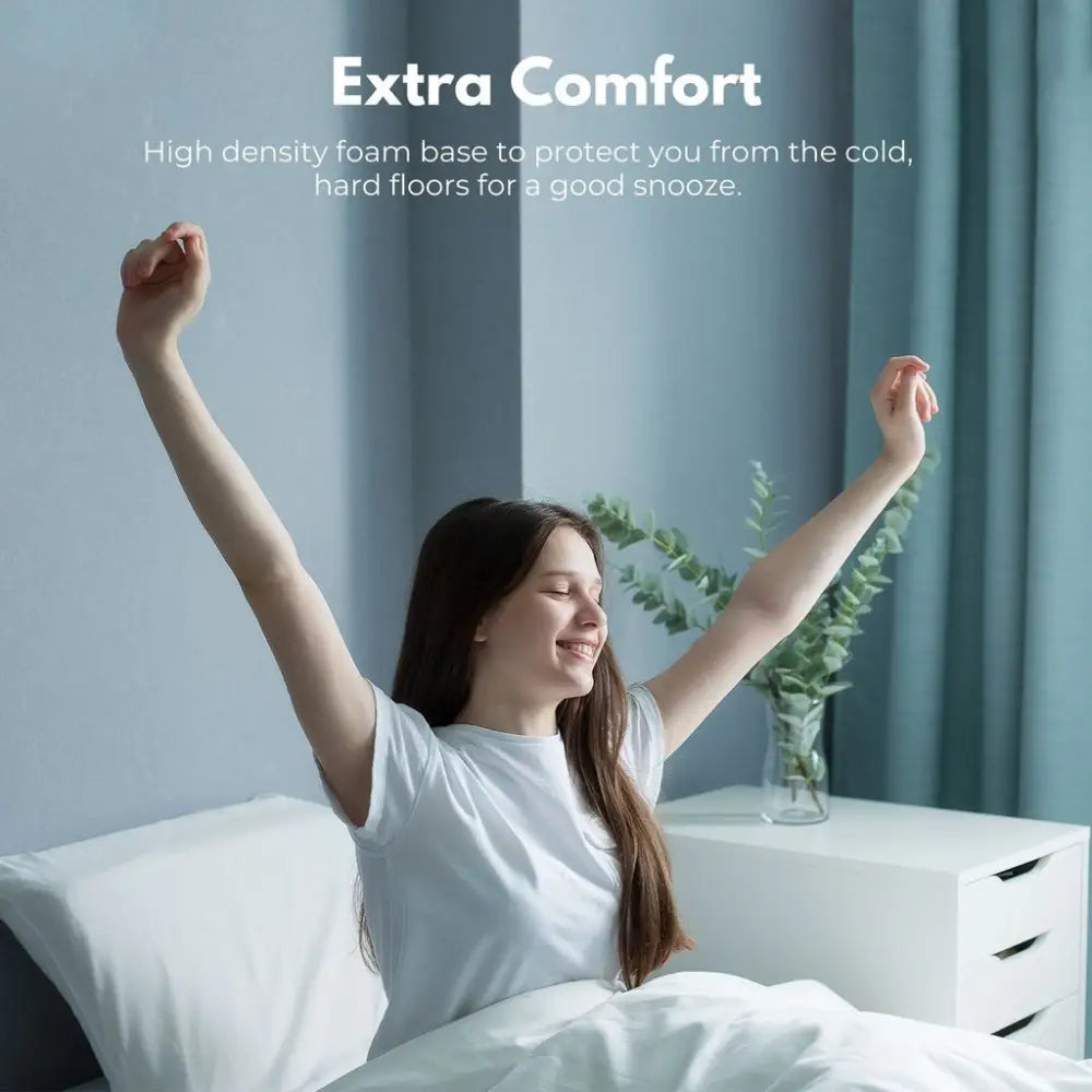 GOMINIMO 4 Fold Folding Mattress Black Air Mesh GO-FM-105-EON - Furniture > Mattresses