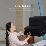 GOMINIMO 4 Fold Folding Mattress Black Air Mesh GO-FM-105-EON - Furniture > Mattresses