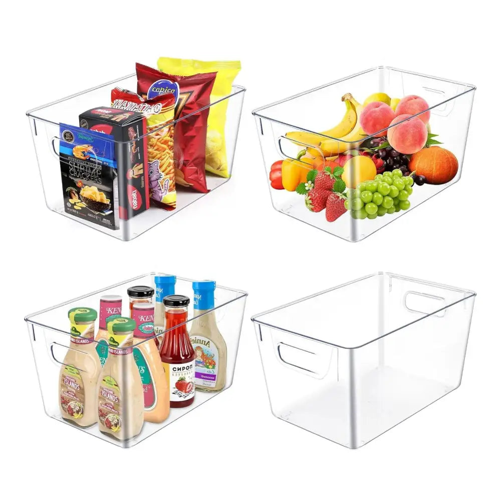 GOMINIMO 4 Pack Storage Bin GO-STB-101-HLT - Home & Garden > Storage