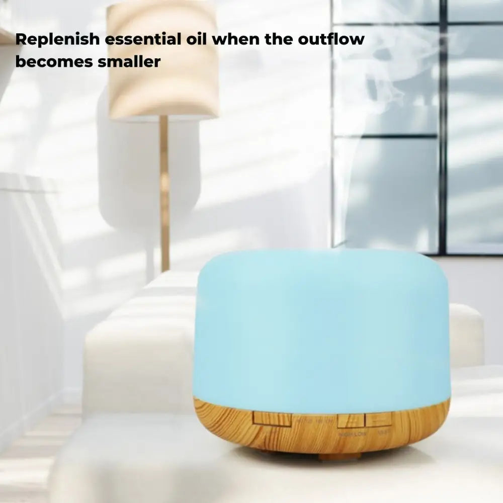 GOMINIMO 5 in1 LED Aromatherapy Essential Oil Diffuser 500ml (Wood Base) - Appliances > Aroma Diffusers & Humidifiers