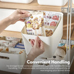 GOMINIMO 6 Pieces Plastic Storage Bins with 4 Lids (Beige)GO-SBI-100-CYP - Home & Garden > Storage