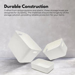 GOMINIMO 6 Pieces Plastic Storage Bins with 4 Lids (Beige)GO-SBI-100-CYP - Home & Garden > Storage