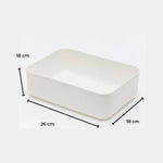 GOMINIMO 6 Pieces Plastic Storage Bins with 4 Lids (Beige)GO-SBI-100-CYP - Home & Garden > Storage