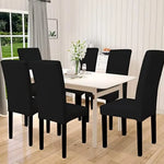 GOMINIMO 6pcs Dining Chair Slipcovers/ Protective Covers (Black) GO-DCS-102-RDT - Furniture > Dining