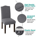 GOMINIMO 6pcs Dining Chair Slipcovers/ Protective Covers (Black) GO-DCS-102-RDT - Furniture > Dining