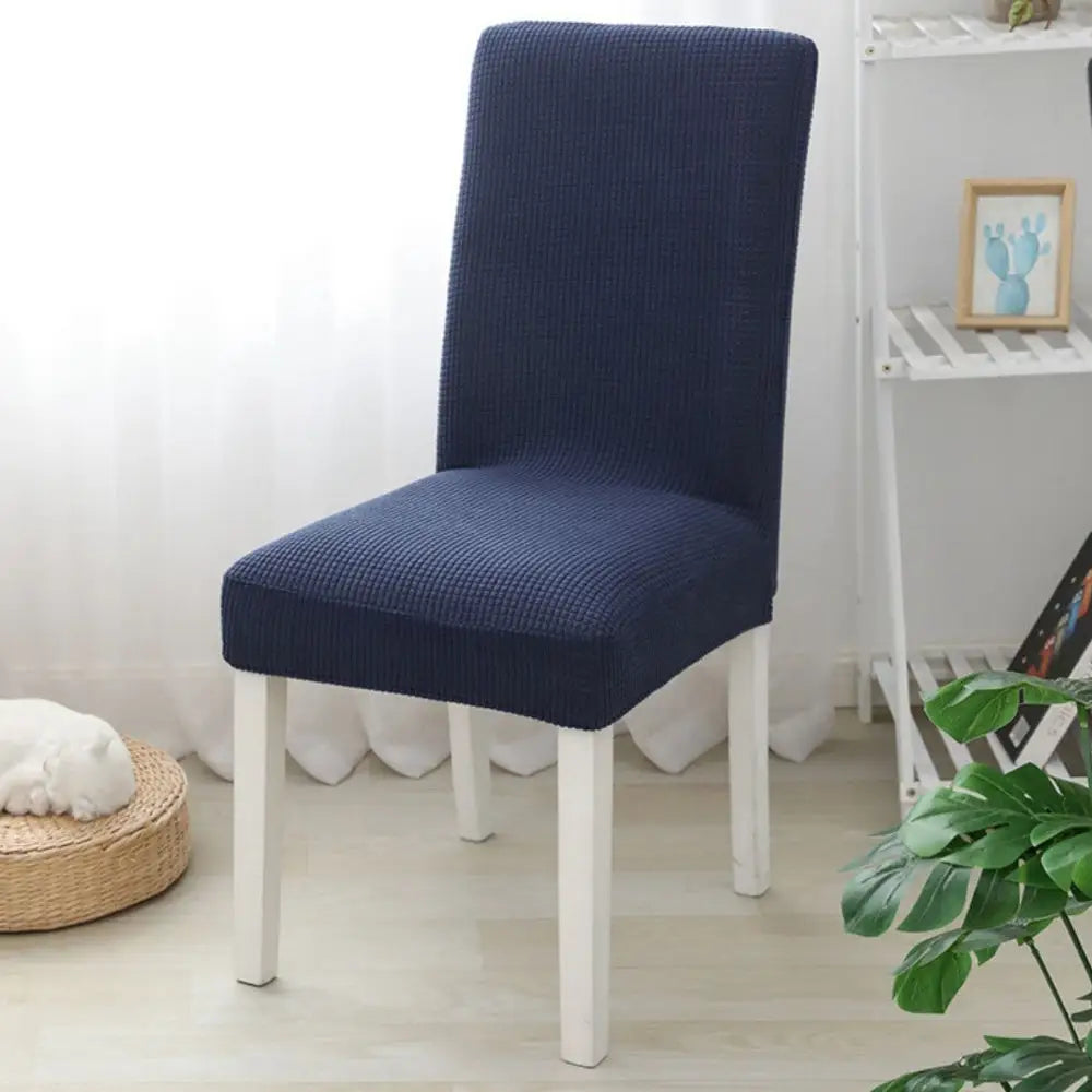 GOMINIMO 6pcs Dining Chair Slipcovers/ Protective Covers (Navy Blue) GO-DCS-107-RDT - Furniture > Dining