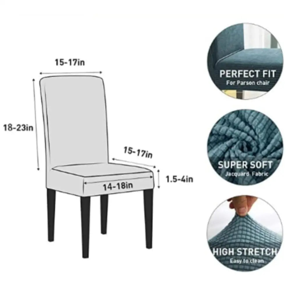 GOMINIMO 6pcs Dining Chair Slipcovers/ Protective Covers (Navy Blue) GO-DCS-107-RDT - Furniture > Dining
