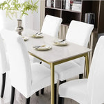 GOMINIMO 6pcs Dining Chair Slipcovers/ Protective Covers (White) GO-DCS-106-RDT - Furniture > Dining