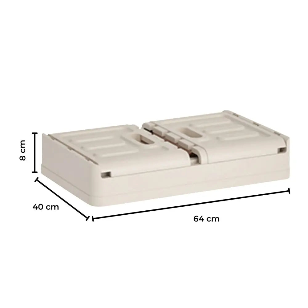 GOMINIMO 72L Foldable Storage Organizers(lvory + Brown) GO-FSCR-101-HXH - Home & Garden > Storage