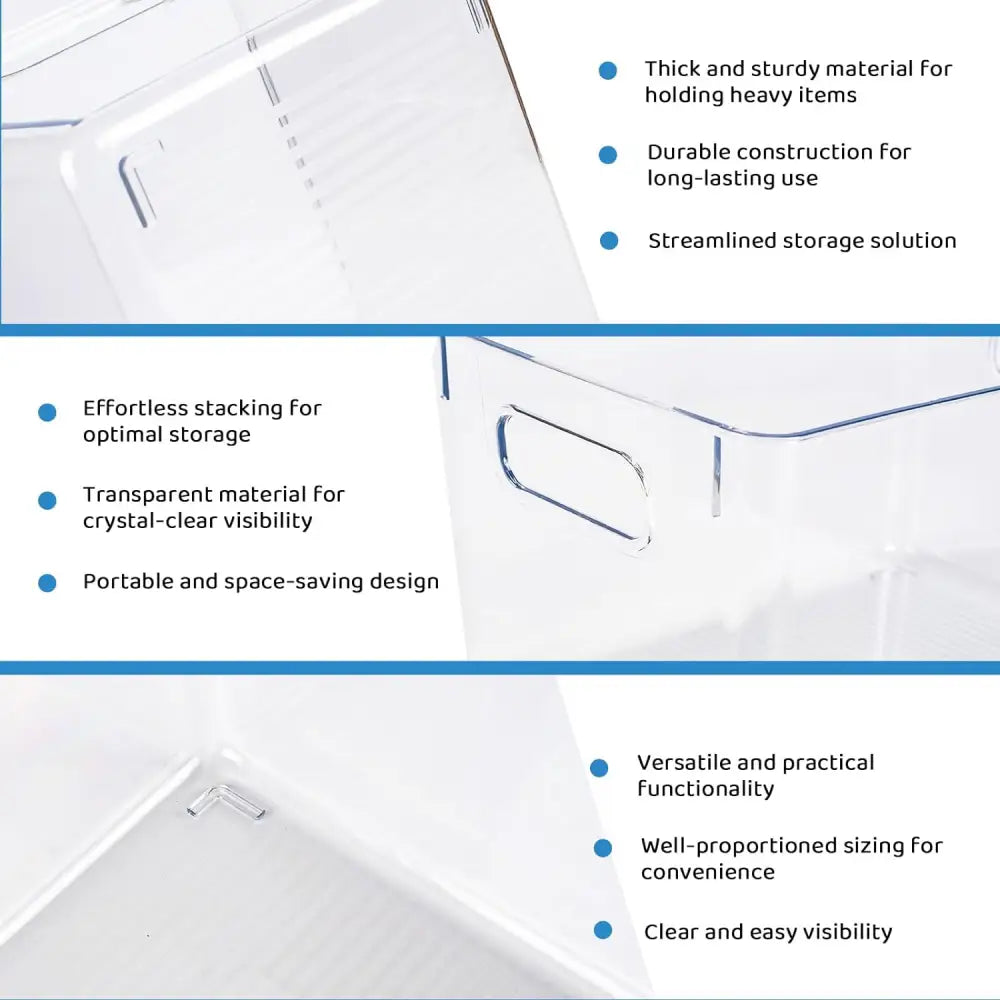 GOMINIMO 8 Pack Storage Bin GO-STB-102-HLT - Home & Garden > Storage