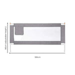 GOMINIMO 90CM Height Adjustable Folding Kids Safety Bed Rail (180X90CM Single Side 1 PCS Grey) GO-SBR-101-JL - Baby &